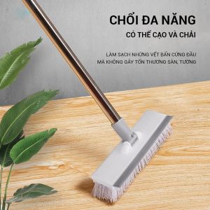 Cây Chà Sàn 2 Đầu Cọ Chà Sàn Nhà Tắm Chà Sàn Vệ Sinh Quét Nước Cọ Rửa Toilet K238