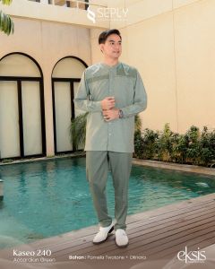 TERMURAH EKSIS 274 ACCARDIAN GREEN BY SEPLY SARIMBIT KELUARGA LEBARAN HARI RAYA KEKINIAN TERBARU 2025 GAMIS DAN KOKO