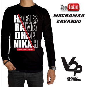 Kaos Lengan Panjang Pria Ramadhan Nikah Pria Wanita Dewasa Terbaru