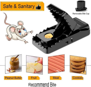 【5g Ultra-Sensitive】Reusable Plastic Mouse Trap for Filipino Homes - 21cm Large Size Child-Safe Des