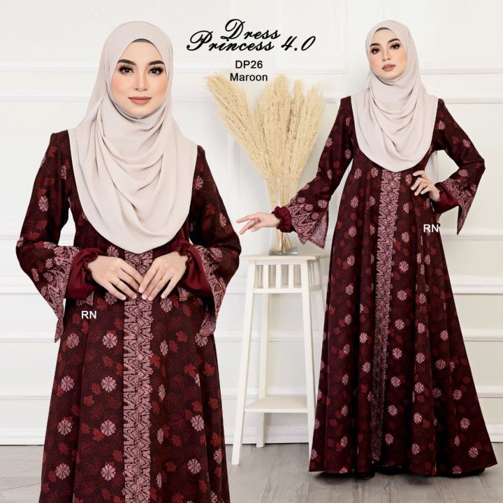 Dress songket outlet muslimah