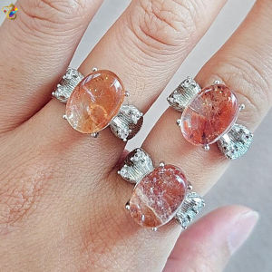 Graduation Grade Koi Hematoid Titanium Adjustable Rings