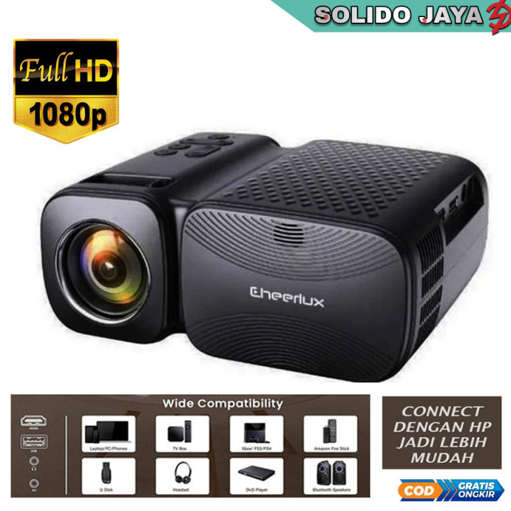 Mini Projector C11 proyektor terbaru 2025 Layar Tancap C11 WiFi - Projector 720P 80 ANSI ...