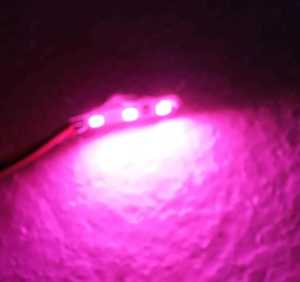 LAMPU ALIS 15CM & DEMON EYE 3LED WARNA PINK FLEKSIBEL MOTOR MOBIL
