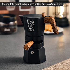 Bincoo Espresso Coffee Pot Double Valve Moka Pot Constant Temperature 100ml Coffee Accessories Italian Coffee Macine for Home
