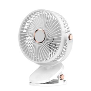 New 6-inch portable clip fan with light usb large wind long battery life rechargeable desktop electric fan