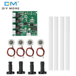 diymore DC6-24V Wide Voltage Four Spray Spray Humidifier Module Atomization Module Diy Ultrasonic Atomizer PH2.0 terminal
