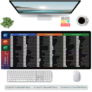 CreativeCrazi Excovip English PYTHON JAVA OFFICE Shortcut Keyboard Mouse Pad