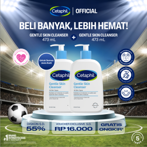 Cetaphil Gentle Skin Cleanser 473ml Twin Pack