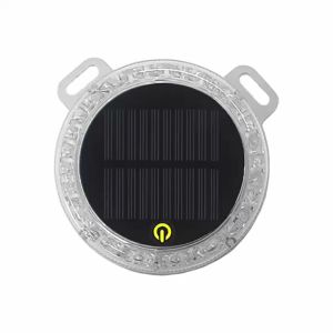 2025Car Rear End Collision LED Solar Warning Light Truck Circular Flashing Tail Light Magnetic Wireless Colorful Safety Strobe Lamp