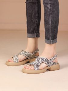 The National Style Is Versatile Breathable Sandals Slippers and Women Wear Soft-soled Casual Shoes and Beach Shoes