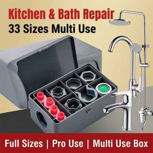 Premium Nylon Plumbing Tool Box Set Leak-proof Gaskets & Aerator Wrench HDB Compatible Kitchen & Bath