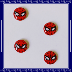 Kancing Race/Maraton/Lari BIB Button Magnet Spiderman (1 Set 4pcs)