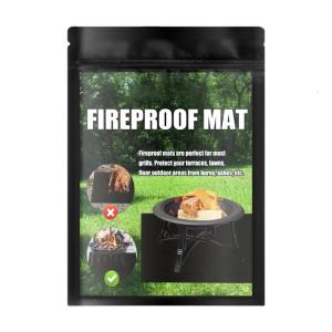 Oversized Fireproof Double-Sided Grill Pad Flame Retardant Heat Resistant Patios Protectors Barbecue Supplies
