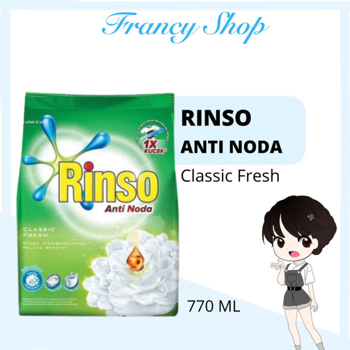 Rinso Anti Noda Classic Fresh 770 gr | Lazada Indonesia