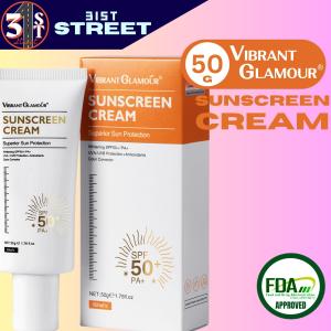 ORIGINAL VIBRANT GLAMOUR SUNSCREEN CREAM 20g UVA UVB BLUE LIGHT WHITENING REPAIR JAPANESE HIGH ACTIVE FORMULA
