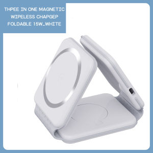 New Product 3 in 1 Folding Wireless Charger 15W Mobile Phone Earphone Watch Magnetic Wireless Fast Charging Bracket