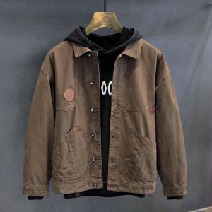 Quần áo bảo hộ lao động nam Áo khoác mùa xuân và mùa thu thường ngày cổ điển ielgy áo khoác Jacket đẹp trai