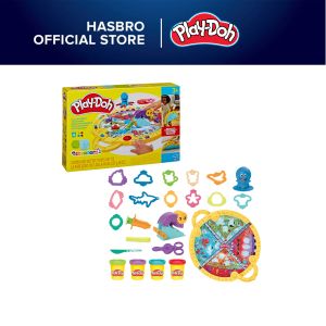 Play-Doh Fold & Go Playmat Starter Set: 19 Accessories & Multicolor Compound. Perfect Arts & Crafts Toy for Kids Ages 3+