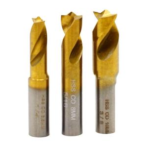 3Pcs Containing Spots Weld Drill 6.5-10mm Straight Shank Removing Automotive Sheet Welding Point Tool