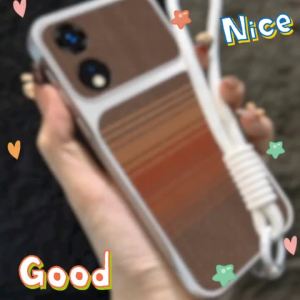 Feadship Case for redmi A7 pro 4g POCO C85X X8 pro max 5g phone casing Softcase Silicone shockproof Cover new design aesthetic with lanyard for girls cute brown TBZSGZ1