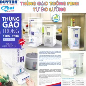 Thùng đựng gạo thông minh hàng cao cấp Duy Tân 15kg/25kg