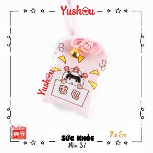 Móc Khóa Yushou Sức Khỏe Trẻ Em - Mẫu 37 (Kiểu Omamori) Có sẵn