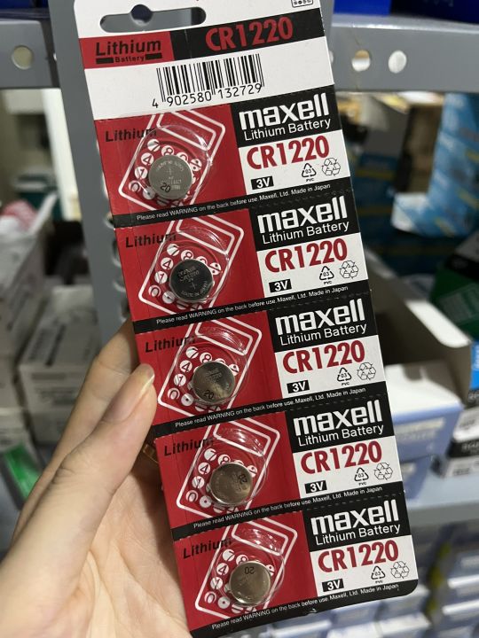 Viên pin 1220 maxell dùng để thay điều khiển điều hoà, điều khiển cửa ...