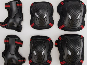 6 pcs Deker Lutut Motor Roda Sepeda Siku Tangan Pelindung Anak Dewasa