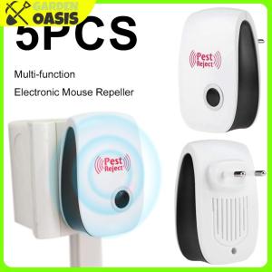 [ส่งจากไทย] ยาฆ่าแมลงอัลตราโซนิค 5 ชิ้นสำหรับแมลงสาบหนูแมลงยุงและหนู การควบคุมศัตรูพืชในครัวเรือน
