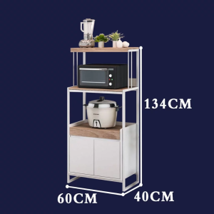 EURAKE Modern Kitchen Cabinet Kitchen Storage Cabinet Microwave Rack Freestanding Cabinet Kitchen Pantry