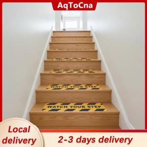 [COD] AqToCna Ship within 24 hours Caution Step Stickers for Stairs Durable Waterproof Decal Indoor Outdoor Safety Labels for Workplace Entryway