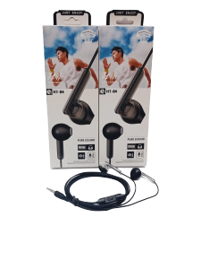 Handsfree Transparan HT-04 + Mic Headset Stereo Sound Earphone Hifi Pure Extra Bass