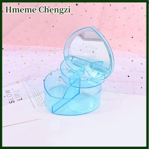 Hmeme Love Heart Shaped Storage Box Jewelry Accessory Makeup Office Desktop Sundries Box