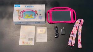 TOPELOTEK Kids Tablet 7 inch Toddler Tablet for Kids WiFi Android 10.0 32GB Kids Tablets Kids Learning Educational APP Pre-Installed YouTube Netflix Parental Control Kid-Proof Case