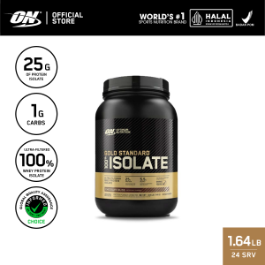 Optimum Nutrition Gold Standard 100% Isolate Protein 1.6 lbs - Whey / Susu Protein / Suplemen / Gym / Muscle Protein
