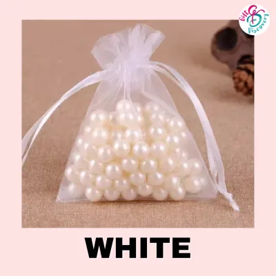 GiftDiscovery Premium Organza Bag Colourful Drawstring Bag Organza Pouch Doorgift Beg Candy Mini Pouch Jewellery Bag