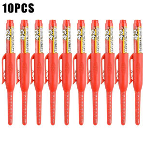 10PCS 45mm Deep Hole Long Head Paint Markers Pen Multi-purpose Deep Hole Carpenter Woodworking Decoration Pen Permanent Marker