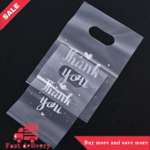 [COD] 100Pcs Mini Thank you Plastic Gift Bags Wedding Candy Bags Shopping Carrier Bags