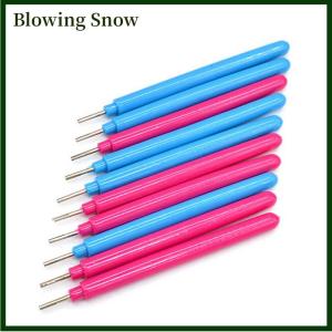 Blowing 10 pcs ngẫu nhiên rãnh giấy quilling công cụ muticolor nhựa DIY giấy thủ công mới