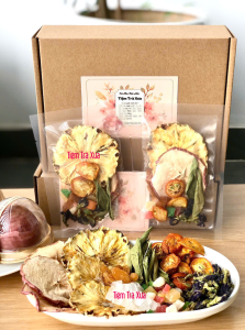 TRÀ CAM DỨA HOA CÚC GIÚP NGỦ NGON TINH THẦN THƯ GIÃN GIÚP DA ĐẸP DÁNG XINH - TIỆM TRÀ XƯA