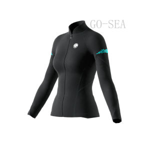 ชุดดำน้ำผู้หญิง2มม.ใหม่ชุดชุดว่ายน้ำเย็นอบอุ่นชุดเซิร์ฟแมงกะพรุนเปียก