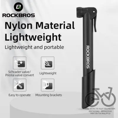 Bơm xe đạp ROCKBROS thiết kế mini tiện lợi