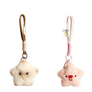 Hmeme Dễ Thương Sang Trọng Sao Keychain New Squeaky Capybara Sang Trọng Túi Mặt Dây Chuyền Lông Quyến Rũ Cho Phụ Nữ Chìa Khóa Xe Chủ Schoolbag Trang Trí Quà Tặng