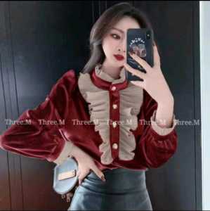 Atasan VICTORIAN velvet import