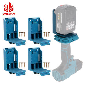 ONEVAN 1/5 Pcs Power Tool Battery Mount Holder 2-in-1 Stand For Makita/DEWALT/Milwaukee M18 18V Battery Tool Storage Rack Bracket