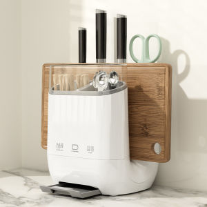 Kitchen Cutlery Holder Dustproof Kitchen Knife Storage Rack Multi-Functional Holder for Knives Chopsticks Spoons