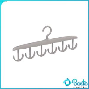 Baete Multifunctional Clothing Hanger with 6 Hooks Anti Slip Multi Hook Coat Rack