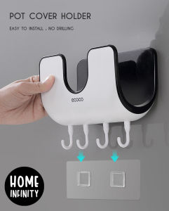ECOCO LID COVER HOLDER - KITCHEN/ACCESSORIES/STORAGE/ORGANIZER/HANGER/HOOK/RACKS/POT