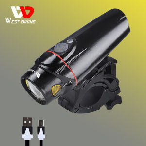 WEST BIKING 350 Lumen Intelligent Bicycle Light Rechargeable 2200mAh Auto Sensor Bike Headlight Waterproof MTB Bike Flashlight